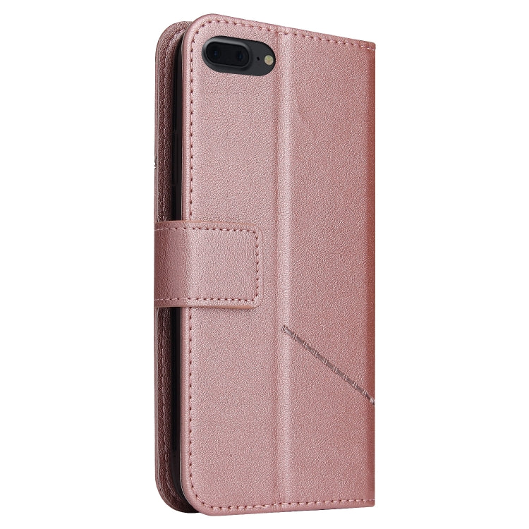 GQUTROBE Right Angle Leather Phone Case For iPhone 7 Plus / 8 Plus(Rose Gold) - HoMEdemic™ 