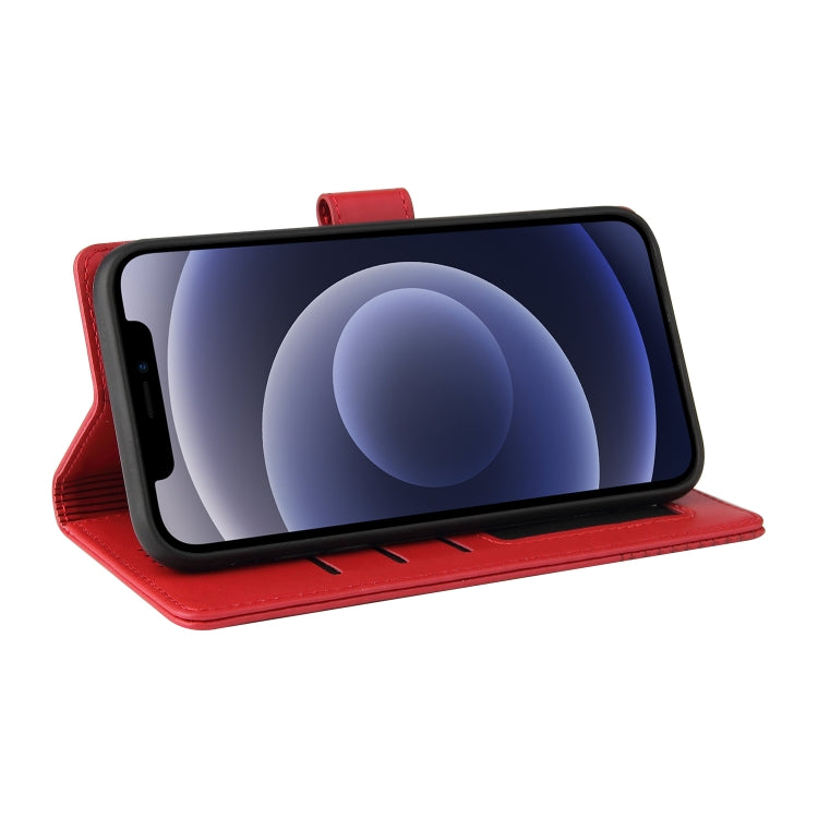 GQUTROBE Skin Feel Magnetic Leather Phone Case For iPhone 12 mini(Red) - HoMEdemic™ 