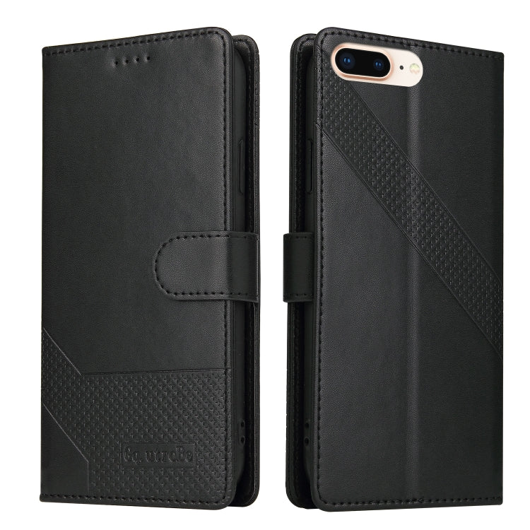 GQUTROBE Skin Feel Magnetic Leather Phone Case For iPhone 8 Plus / 7 Plus(Black) - HoMEdemic™ 