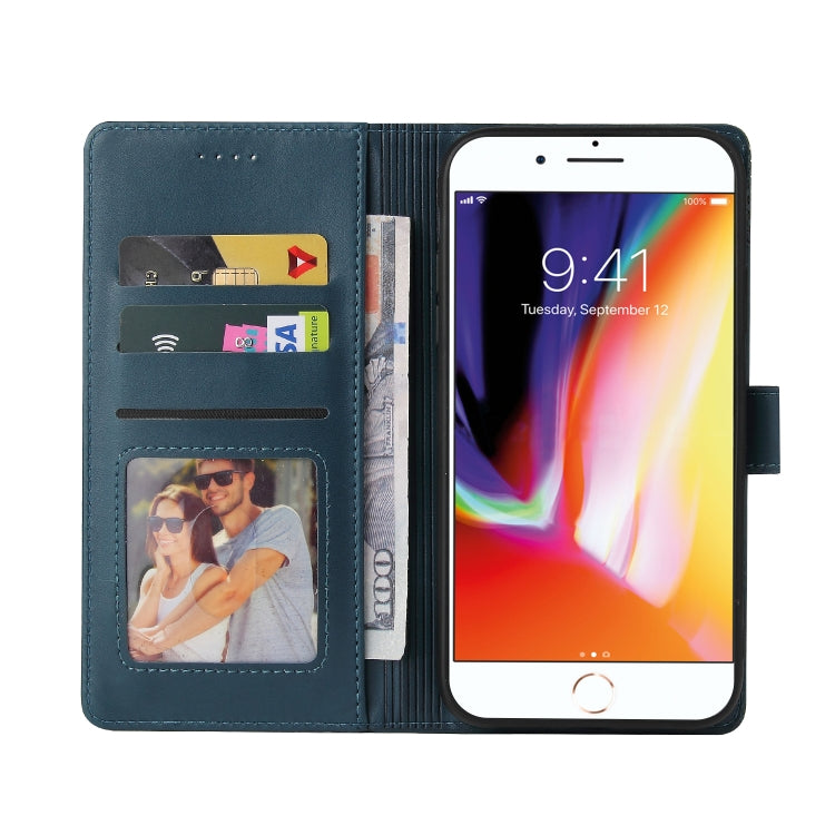 GQUTROBE Skin Feel Magnetic Leather Phone Case For iPhone 8 Plus / 7 Plus(Blue) - HoMEdemic™ 