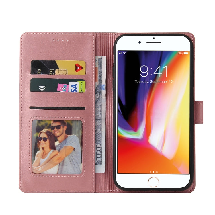 GQUTROBE Skin Feel Magnetic Leather Phone Case For iPhone 8 Plus / 7 Plus(Rose Gold) - HoMEdemic™ 