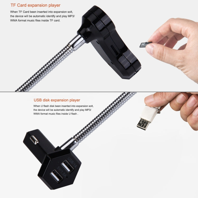 GT86 Dual USB Charger Car Bluetooth FM Transmitter Kit, Support LCD Display / TF Card Music Play / Hands-free, GT86 (Black), GT86 (Gold), GT86 (Silver) - HoMEdemic™ 