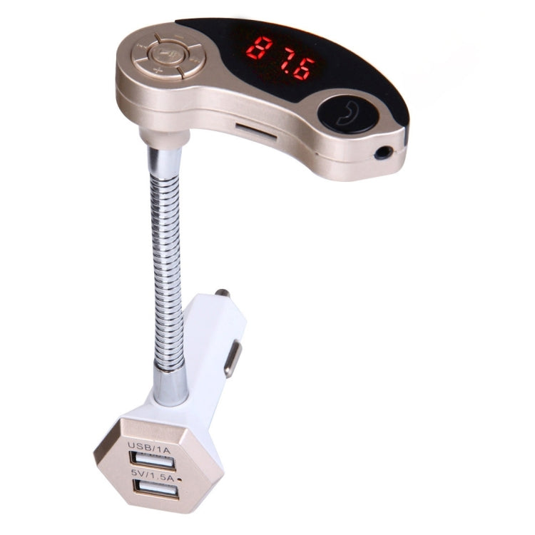 GT86 Dual USB Charger Car Bluetooth FM Transmitter Kit, Support LCD Display / TF Card Music Play / Hands-free, GT86 (Black), GT86 (Gold), GT86 (Silver) - HoMEdemic™ 