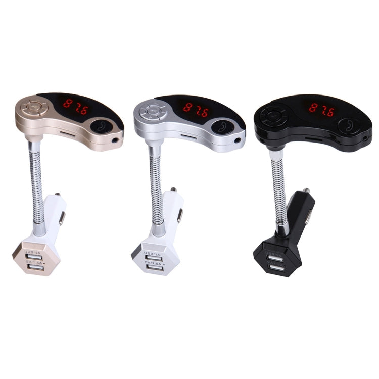 GT86 Dual USB Charger Car Bluetooth FM Transmitter Kit, Support LCD Display / TF Card Music Play / Hands-free, GT86 (Black), GT86 (Gold), GT86 (Silver) - HoMEdemic™ 