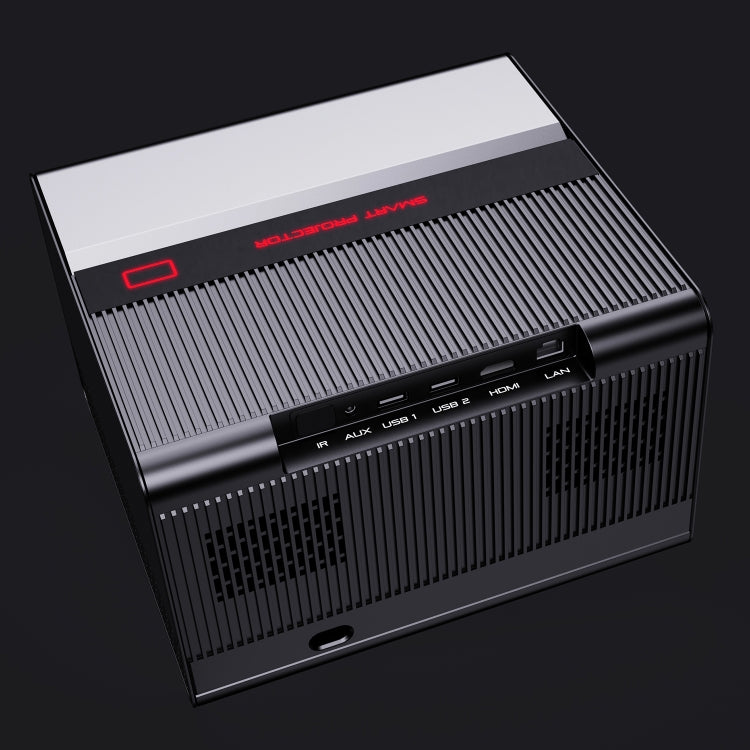 GXMO H50 Android 12 2GB+16GB 1080P 500ANSI 2.4G & 5G Dual WiFi Modes Wireless Projector(Black) - HoMEdemic™ 