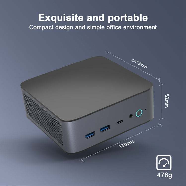 GXMO H90 Windows 11 Intel Core i7 11390H Processor Mini Computer, Specification:Without RAM & SSD - HoMEdemic™ 