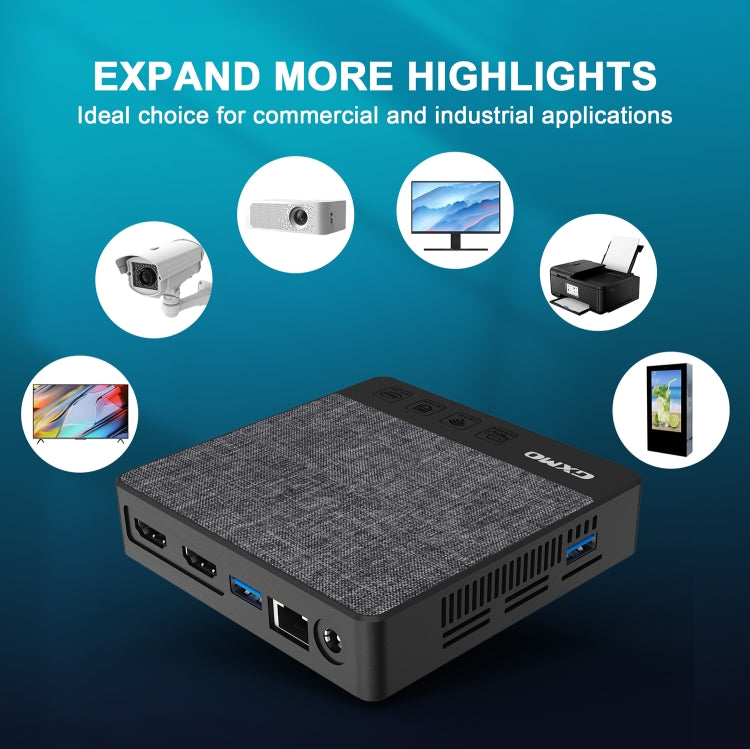 GXMO N42 Windows 11 Intel Gemini Lake N4020C Mini PC NVME SSD WiFi Mini Desktop Computer, Specification:4GB+64GB(Black) - HoMEdemic™ 