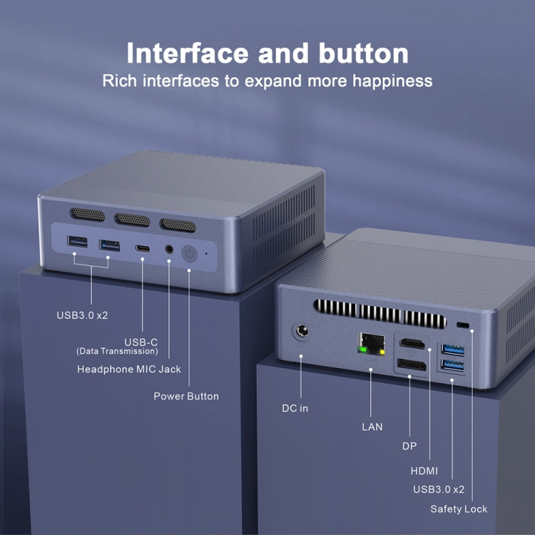 GXMO N9 Windows 11 Intel ADL-N N95 4-Core Processor Mini Computer, Specification:8GB+256GB - HoMEdemic™ 