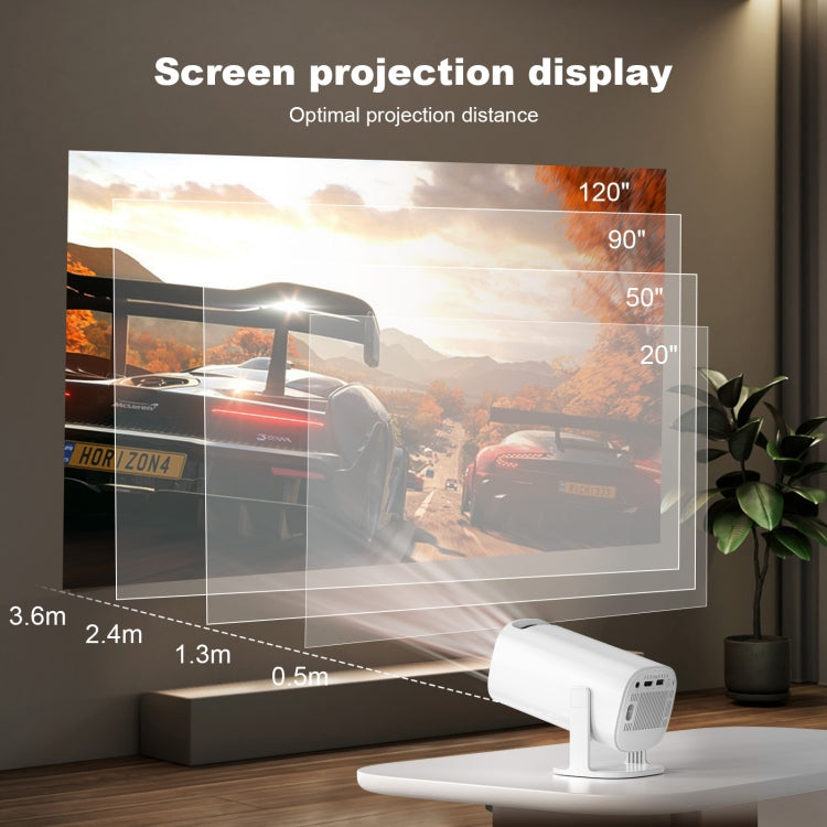 GXMO P30 Android 11 OS HD Portable WiFi Projector, Plug Type:US Plug(White) - HoMEdemic™ 