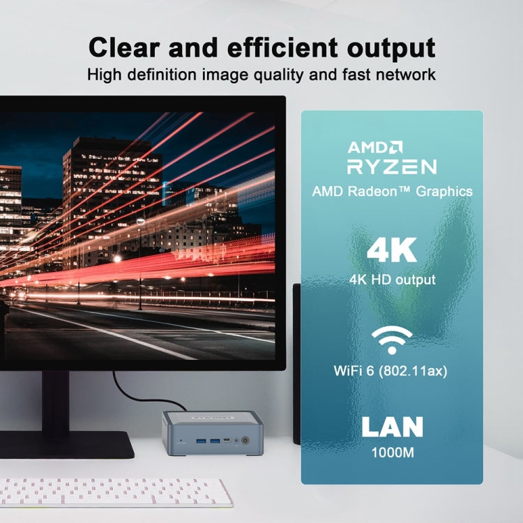 GXMO U58 Windows 11 AMD Ryzen 7-5825U 8 Core Processor Mini Computer, Specification:Without RAM & SSD - HoMEdemic™ 