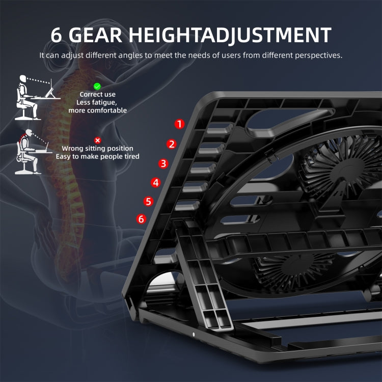 Gaming RGB Laptop Cooler Desk Stand - HoMEdemic™ 
