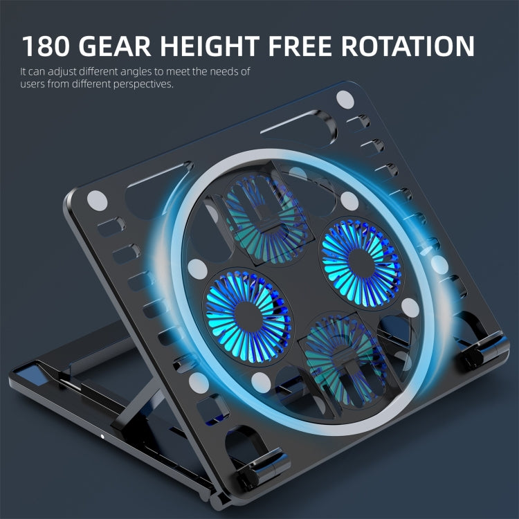 Gaming RGB Laptop Cooler Desk Stand - HoMEdemic™ 