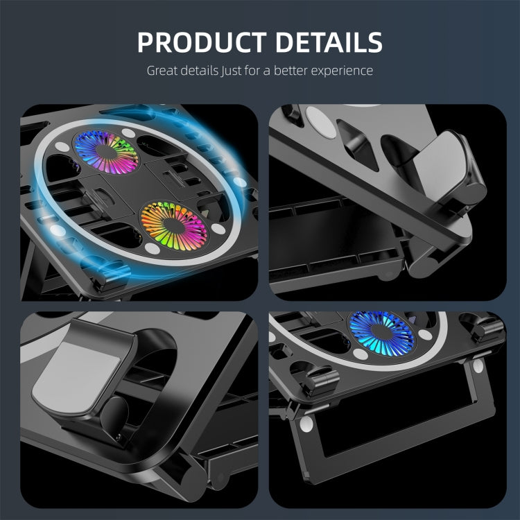 Gaming RGB Laptop Cooler Desk Stand - HoMEdemic™ 