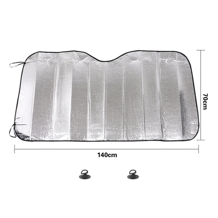General Purpose Epe Car Sun Visor Before The File, Size: 140cm x 70cm, 140 x 70cm (Silver) - HoMEdemic™ 