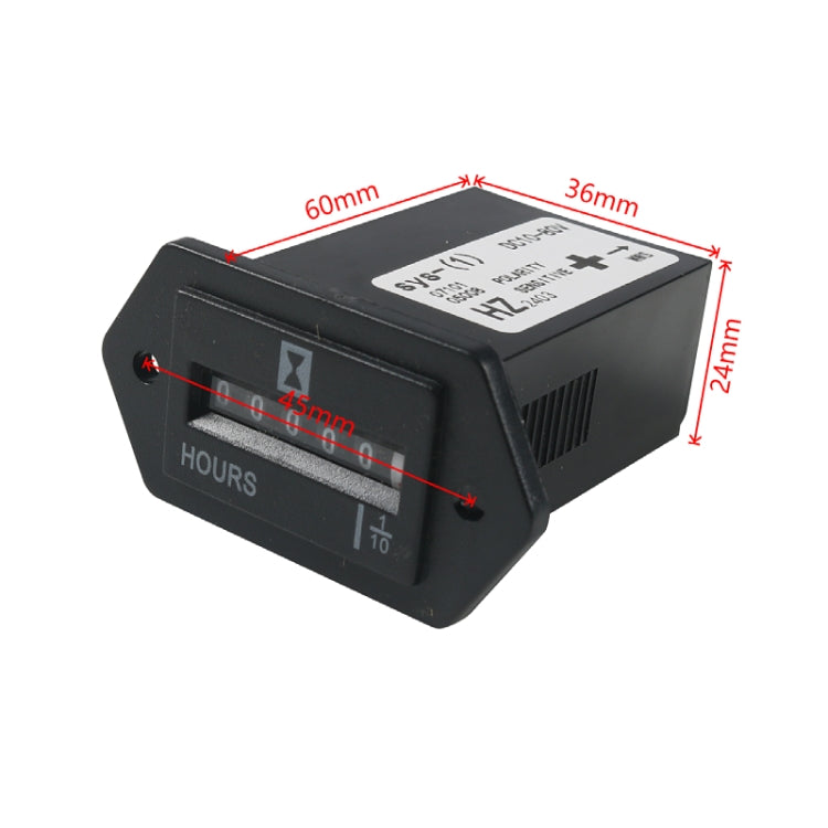 Generator / Boat / Off-road Vehicle DC10-80V Industrial Timer with Screws(Black) - HoMEdemic™ 