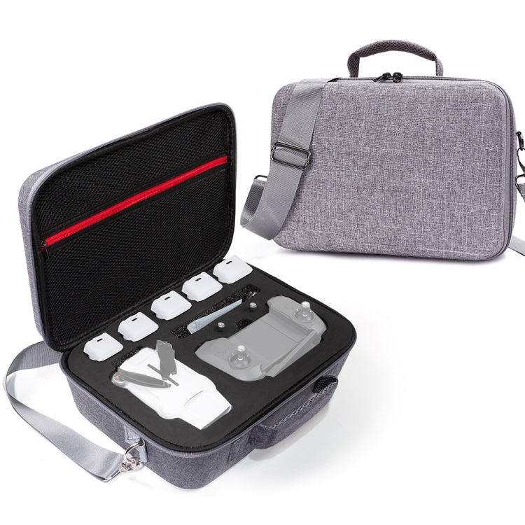Grey Canvas Single Shoulder Storage Bag Shockproof Waterproof Travel Carrying Cover Hard Case for FIMI X8 Mini(Black + Black Liner) - HoMEdemic™ 