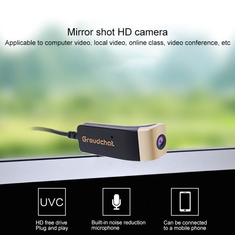 Groudchat JP1DV1 1080P HD Smart Camera Mobile Phone USB Live Camera for Glasses Legs, Built-in Sound-absorbing and Noise-reducing Microphone(Black) - HoMEdemic™ 