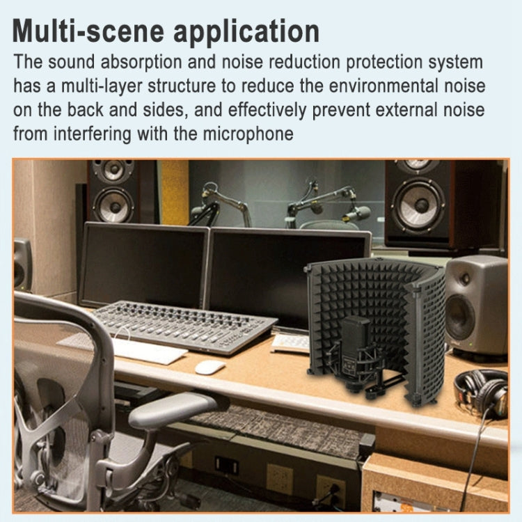H-3 Microphone Soundproof Cover Wind Screen Noise Reduction Bracket, H-3 - HoMEdemic™ 