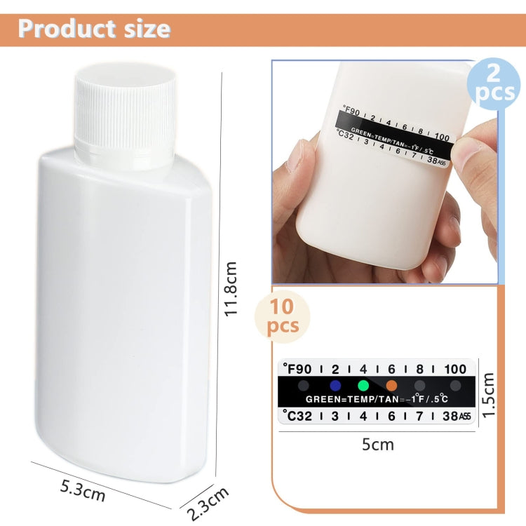H01233 12pcs Portable Water Urine Detect Bottle Set - HoMEdemic™ 
