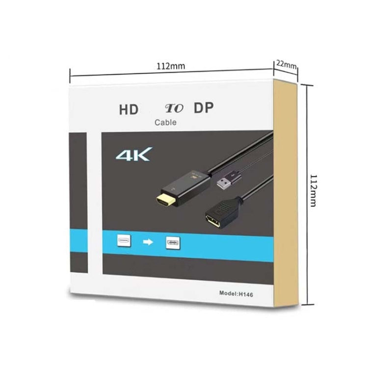H146 25cm 4K 60Hz HDMI To DP Adapter With Power Supply HD Converter - HoMEdemic™ 