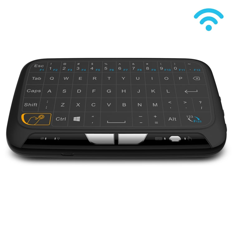 H18 2.4GHz Mini Wireless Air Mouse QWERTY Keyboard with Touchpad / Vibration for PC, TV(Black) - HoMEdemic™ 
