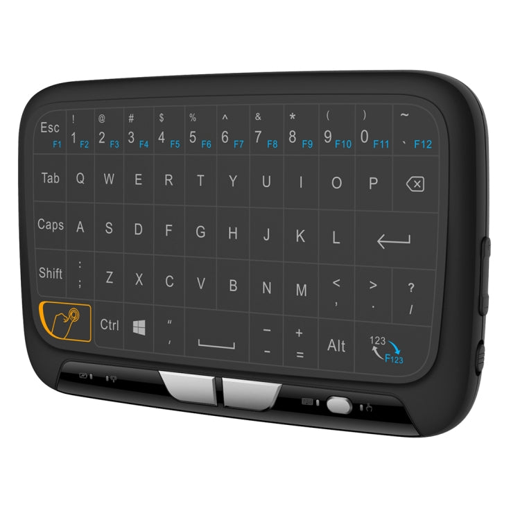 H18 2.4GHz Mini Wireless Air Mouse QWERTY Keyboard with Touchpad / Vibration for PC, TV(Black) - HoMEdemic™ 