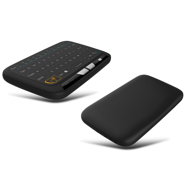H18 2.4GHz Mini Wireless Air Mouse QWERTY Keyboard with Touchpad / Vibration for PC, TV(Black) - HoMEdemic™ 