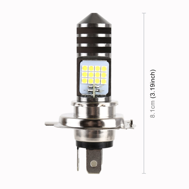 H4 DC12V / 7.4W Motorcycle LED Headlight with 24LEDs SMD-3030 Lamp Beads, H4 Style 1 (White Light), H4 Style 1 (Yellow + White) - HoMEdemic™ 