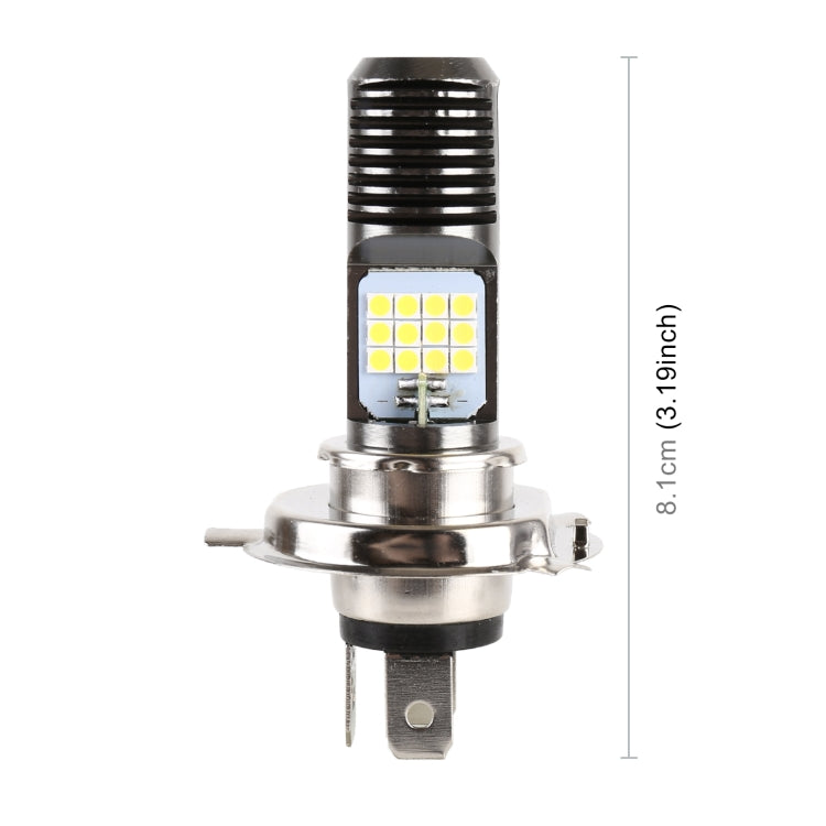 H4 DC12V / 7.4W Motorcycle LED Headlight with 24LEDs SMD-3030 Lamp Beads, H4 Style 2 (White Light), H4 Style 2 (Yellow + White) - HoMEdemic™ 
