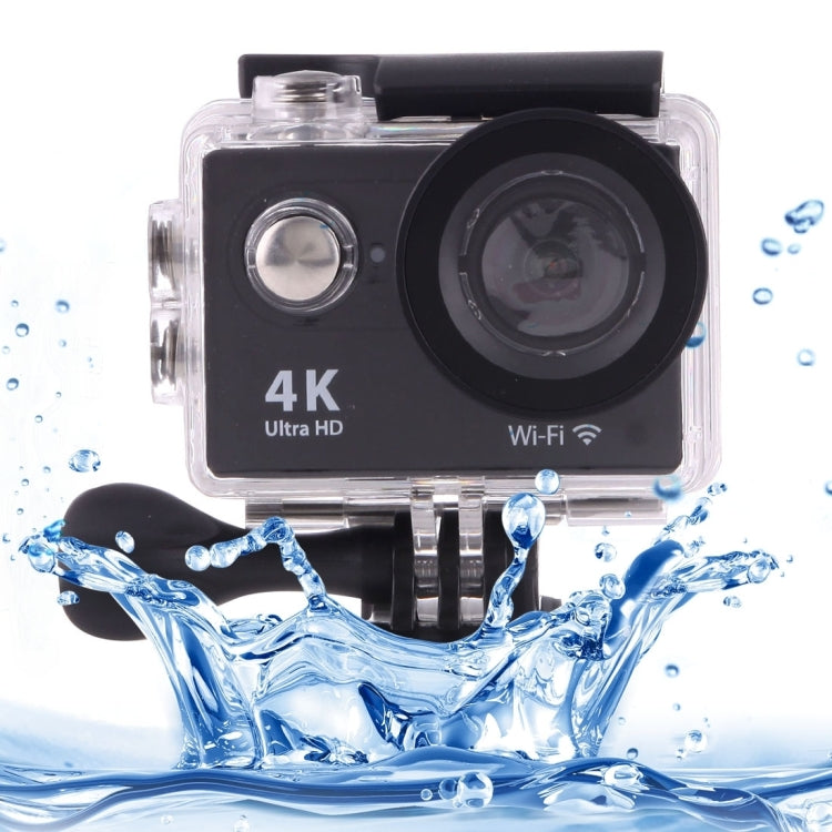 H9 4K Ultra HD1080P 12MP 2 inch LCD Screen WiFi Sports Camera, 170 Degrees Wide Angle Lens, 30m Waterproof, H9 4K (Black) - HoMEdemic™ 