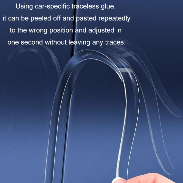 HAOCAI 40cm Car Door Anti-collision Strip Door Edge Bumper Protector, Color: 4pcs Transparent - HoMEdemic™ 