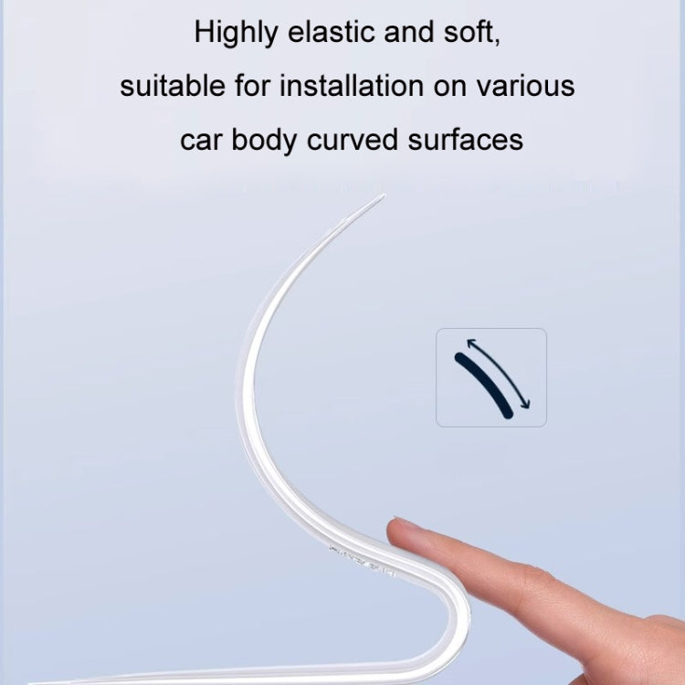 HAOCAI 40cm Car Door Anti-collision Strip Door Edge Bumper Protector, Color: 8pcs Transparent - HoMEdemic™ 
