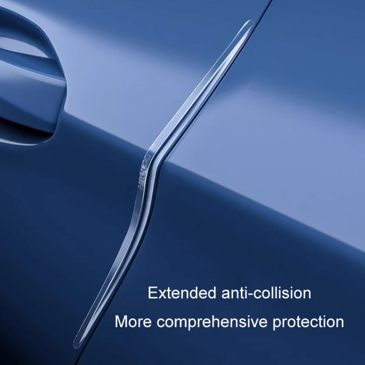 HAOCAI 40cm Car Door Anti-collision Strip Door Edge Bumper Protector, Color: 8pcs Transparent - HoMEdemic™ 
