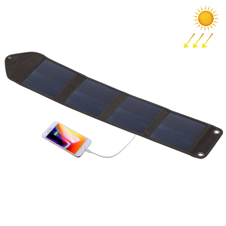 HAWEEL 14W 5V 2.4A Portable Foldable Solar Charger Outdoor Travel Rechargeable Folding Bag with 4 Solar Panels & USB Port, Size: S, 14W - HoMEdemic™ 