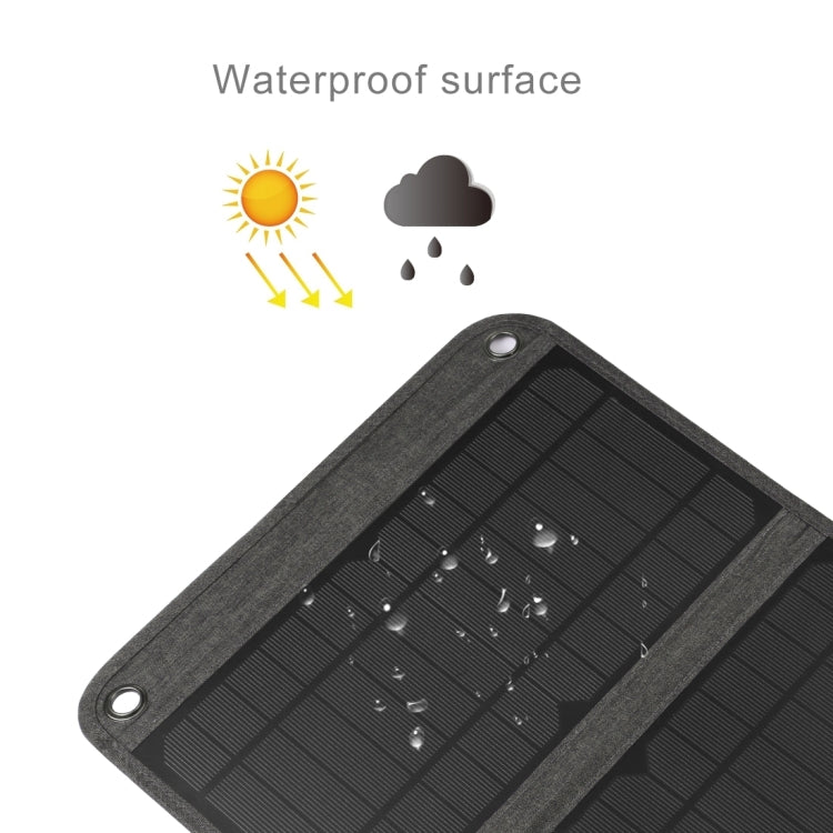 HAWEEL 14W Foldable Solar Panel Charger with 5V / 2.4A Max Dual USB Ports, 14W Panel(B) - HoMEdemic™ 
