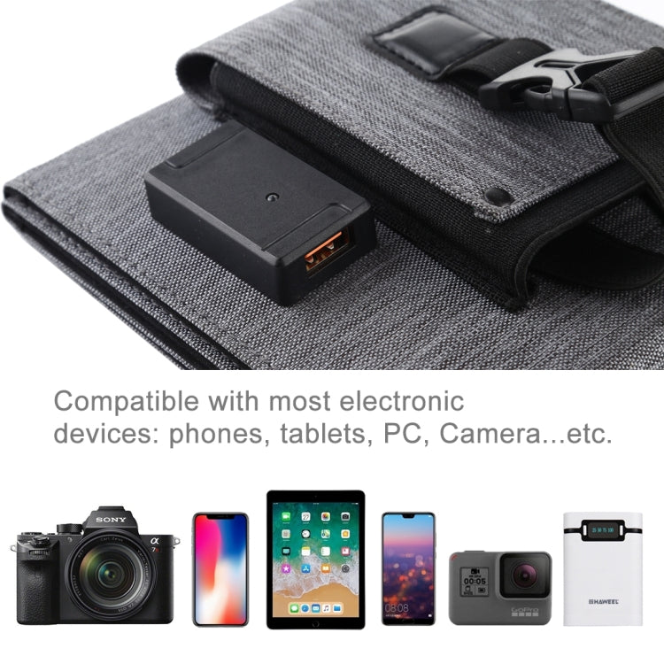 HAWEEL 14W Ultrathin Foldable Solar Panel Charger with 5V / 2.2A USB Port, Support QC3.0 and AFC - HoMEdemic™ 