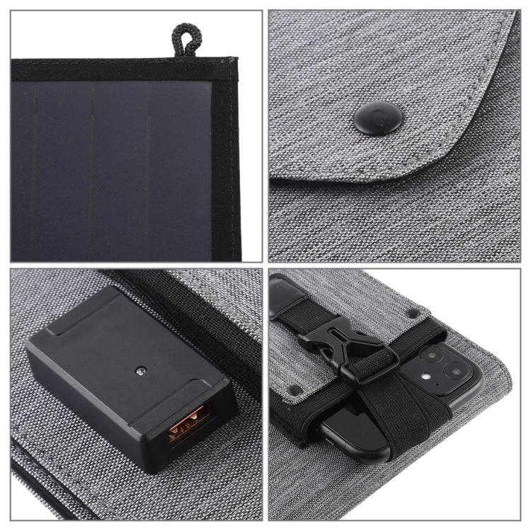 HAWEEL 14W Ultrathin Foldable Solar Panel Charger with 5V / 2.2A USB Port, Support QC3.0 and AFC, Ultrathin 14W 4-Fold - HoMEdemic™ 