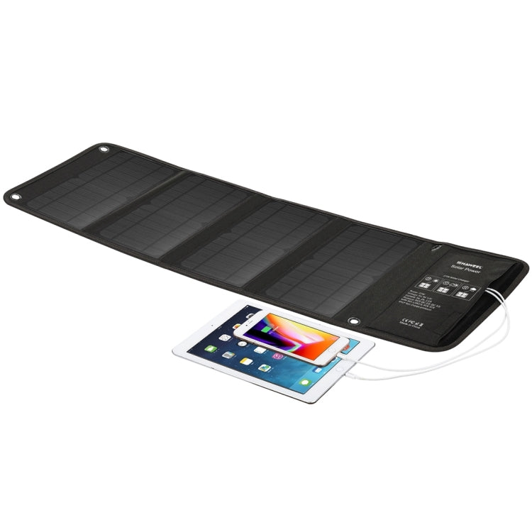 HAWEEL 28W Foldable Solar Panel Charger with 5V 3A Max Dual USB Ports, 28W Panel(B) - HoMEdemic™ 