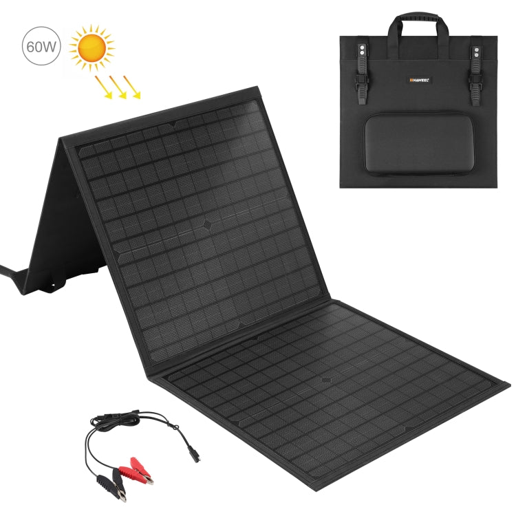 HAWEEL 60W Foldable Solar Panel Charger Travel Folding Bag, 60W - HoMEdemic™ 