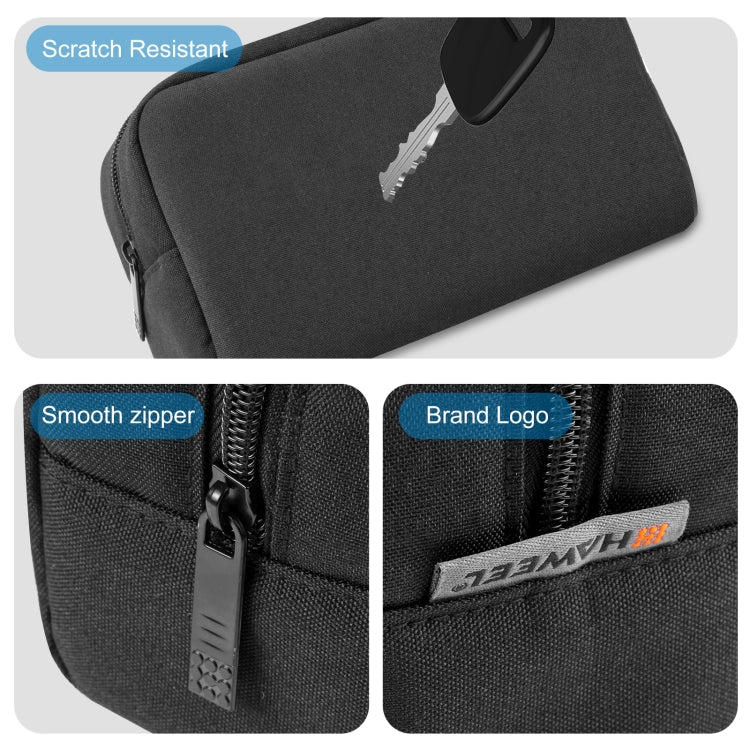HAWEEL Electronics Organizer Storage Bag for Charger, Power Bank, Cables, Mouse, Earphones, Size: L(Black) - HoMEdemic™ 