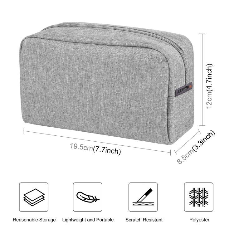 HAWEEL Electronics Organizer Storage Bag for Charger, Power Bank, Cables, Mouse, Earphones, Size: L(Grey) - HoMEdemic™ 