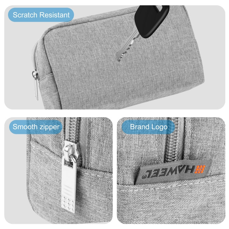 HAWEEL Electronics Organizer Storage Bag for Charger, Power Bank, Cables, Mouse, Earphones, Size: L(Grey) - HoMEdemic™ 