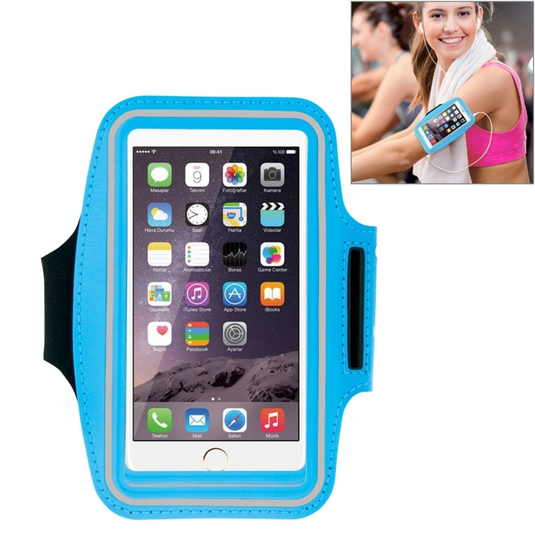 HAWEEL Sport Armband Case with Earphone Hole & Key Pocket, For iPhone XS, iPhone XS Max, iPhone X, iPhone 8 Plus & 7 Plus, iPhone 6 Plus, Galaxy S9+ / S8+ / S6 / S5(Baby Blue) - HoMEdemic™ 