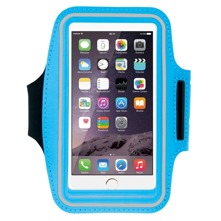 HAWEEL Sport Armband Case with Earphone Hole & Key Pocket, For iPhone XS, iPhone XS Max, iPhone X, iPhone 8 Plus & 7 Plus, iPhone 6 Plus, Galaxy S9+ / S8+ / S6 / S5(Baby Blue) - HoMEdemic™ 