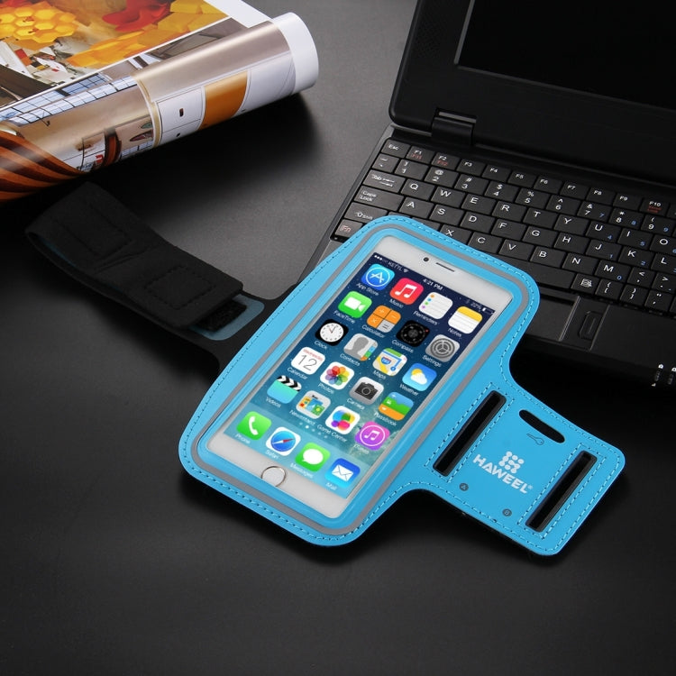 HAWEEL Sport Armband Case with Earphone Hole & Key Pocket, For iPhone XS, iPhone XS Max, iPhone X, iPhone 8 Plus & 7 Plus, iPhone 6 Plus, Galaxy S9+ / S8+ / S6 / S5(Baby Blue) - HoMEdemic™ 