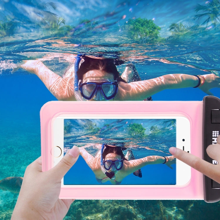 HAWEEL Transparent Universal Waterproof Bag with Lanyard for iPhone, Galaxy, Huawei, Xiaomi, LG, HTC and Other Smart Phones(Pink) - HoMEdemic™ 