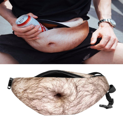 Creative Funny Anti-harassment Artificial Belly Shape Outdoor Bags, Multifunctional Portable Unisex Sports Belly Waist Bag - HoMEdemic™ 