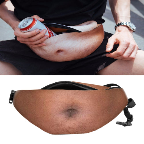 Creative Funny Anti-harassment Artificial Belly Shape Outdoor Bags, Multifunctional Portable Unisex Sports Belly Waist Bag - HoMEdemic™ 