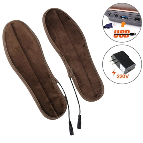 USB Electric Powered Heated Insoles Keep Feet Warm Pad with USB Cable & Power Adapter, Size: 43-44 yard - HoMEdemic™ 