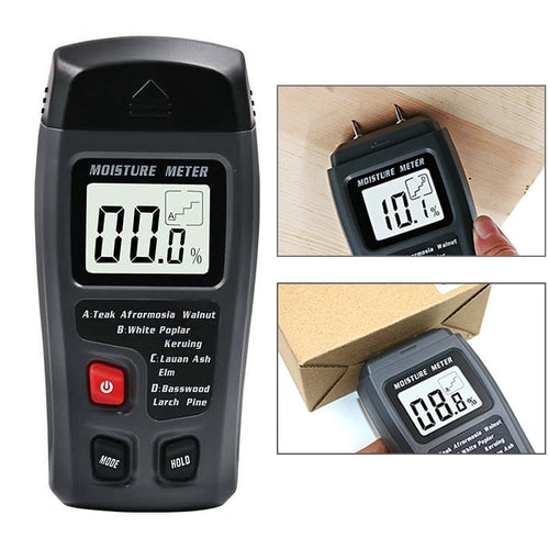 Rechargeable Wood Moisture Tester Moisture Measurement for Wood Flooring and Carton without Battery - HoMEdemic™ 